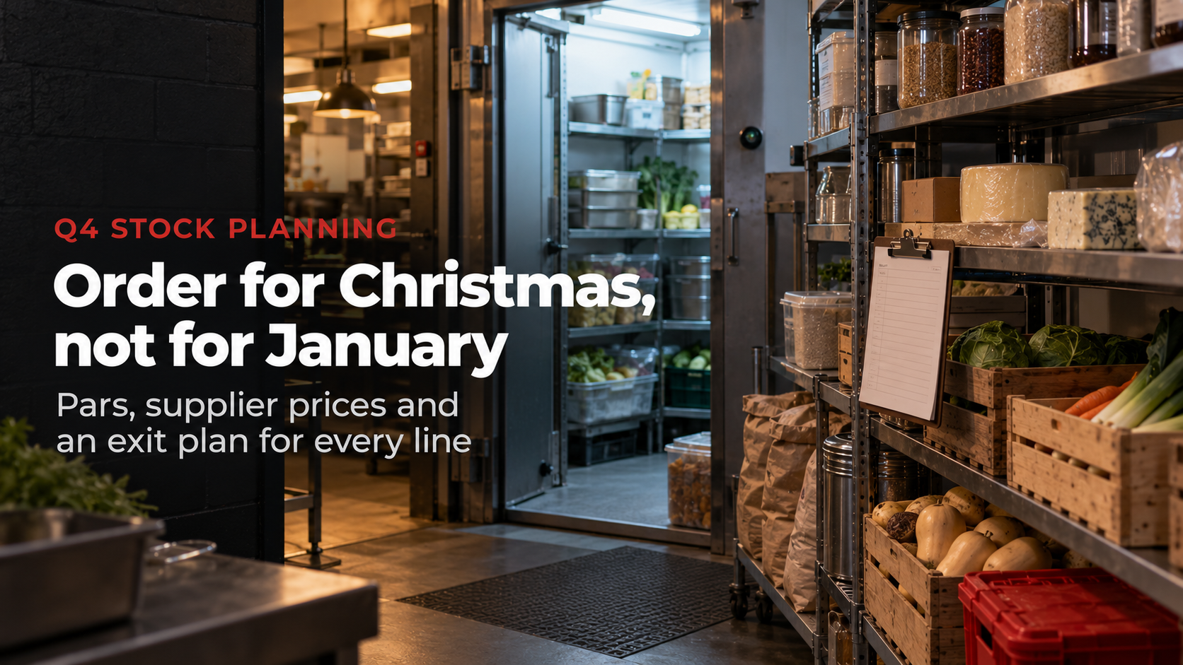 Christmas Stock Planning in the Kitchen