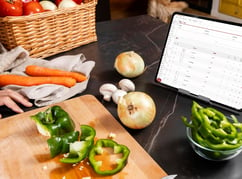 chef using recipe management software