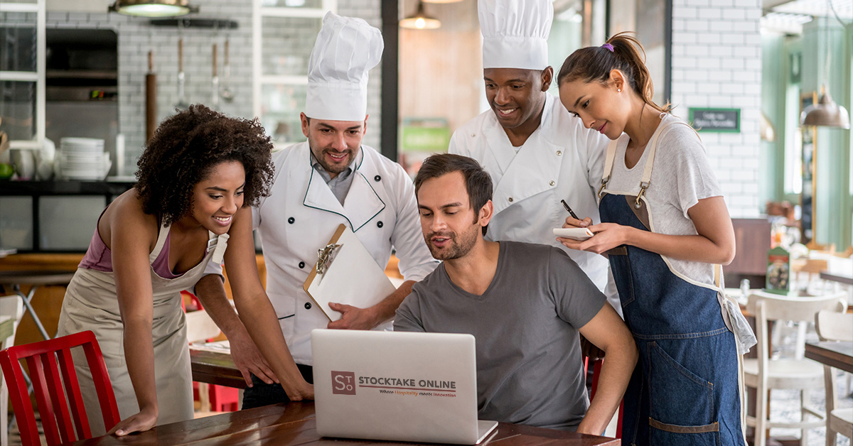 restaurant staff use StockTake Online restaurant inventory management software