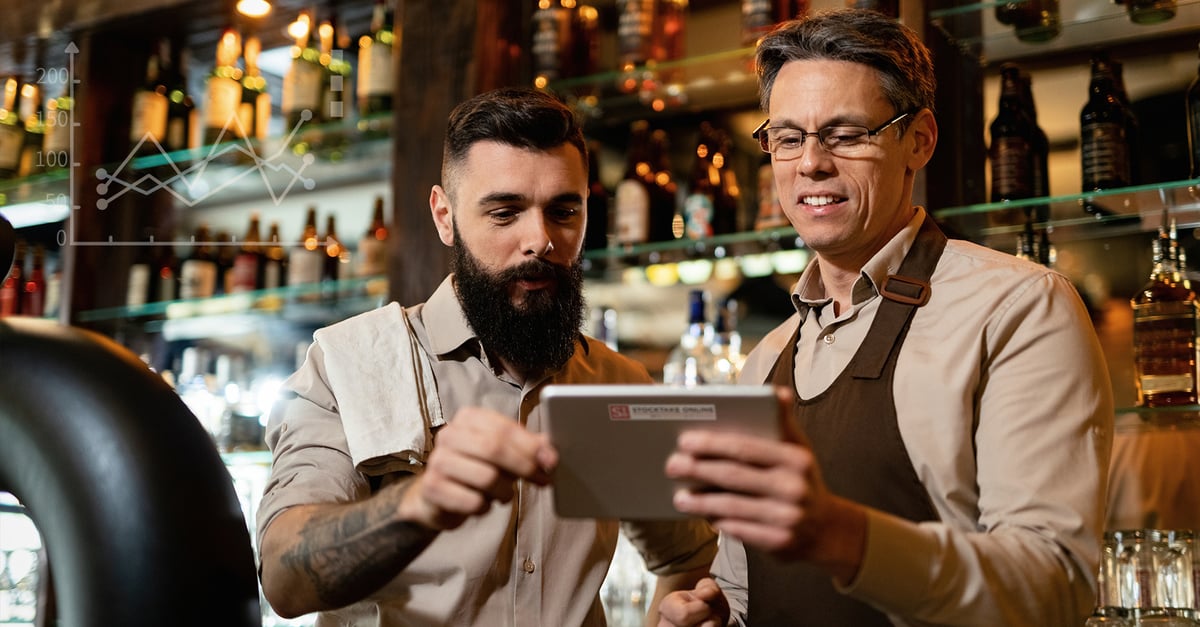 Bar manager use StockTake Online stock management software