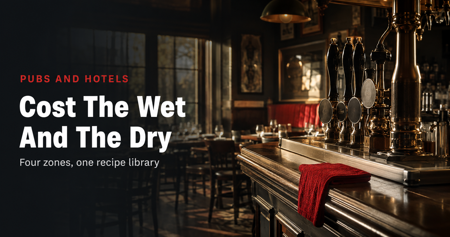 The four costing zones: plated, wet, batch and banqueting, and inclusive 