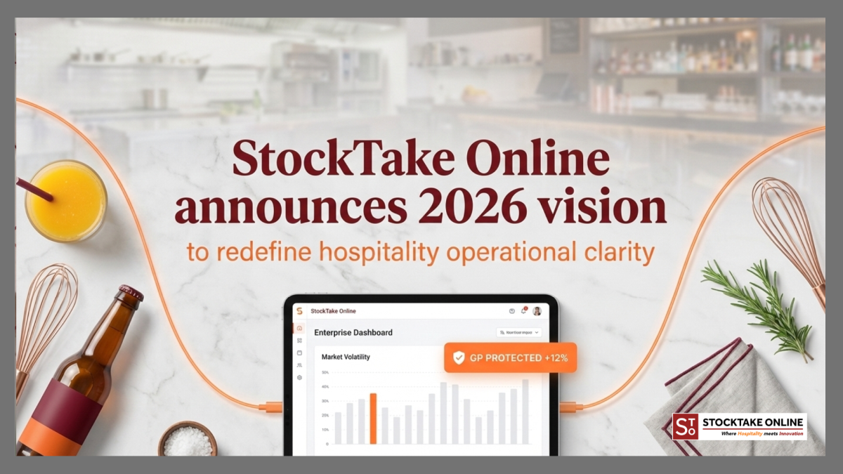 Hospitality inventory management software dashboard with AI forecasting